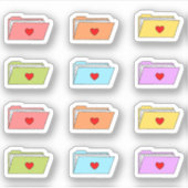 ファイル フォルダー オフィス 仕事 整理 ファイル プランナー シール (正面)