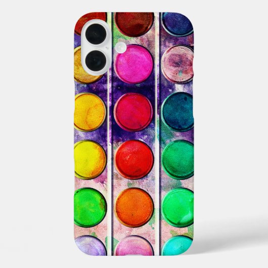 ファインアートおもしろい絵を描カラフルカラーボックス Case-Mate iPhoneケース (裏面)