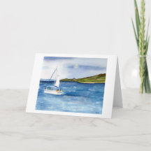 ファインアートが満月ノートカードで航行