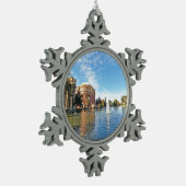 ファインアートのサンFransisco宮殿 スノーフレークピューターオーナメント (左)