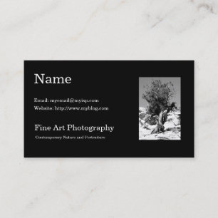 ファインアートの写真撮影の名刺のテンプレート 名刺