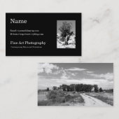 ファインアートの写真撮影の名刺のテンプレート 名刺 (正面/裏面)