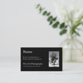 ファインアートの写真撮影の名刺のテンプレート 名刺 (スタンド正面)