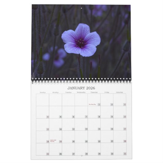 ファインアートの写真撮影- 2013年 カレンダー (1月 2026)