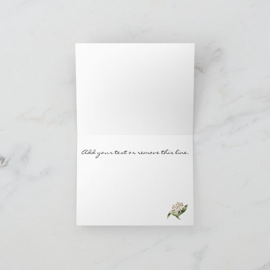 ファインアートの名前エレガントフローラの削除 サンキューカード (内部)