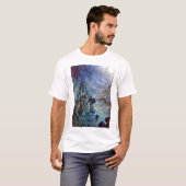 ファインアートの妖精の土地の城 Tシャツ (正面フル)