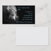 ファインアートの子馬の頭部および鬣 名刺 (正面/裏面)