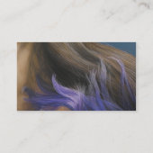 ファインアートの理髪のサロンの青い名刺 名刺 (裏面)