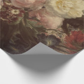 ファインアートの花のDecoupageポスター ラッピングペーパー (角)
