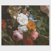 ファインアートの花のDecoupageポスター ラッピングペーパー (フラット)