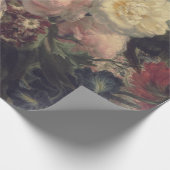 ファインアートの花のDecoupageポスター ラッピングペーパー (角)