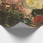 ファインアートの花のDecoupageポスター ラッピングペーパー (角)
