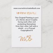 ファインアートの芸術家のためのユニークで芸術的な名刺 名刺 (裏面)