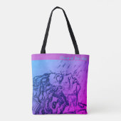 "ファインアートの視野によって遠くに"洗浄して下さい トートバッグ (裏面)