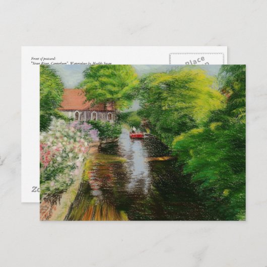 ファインアートはがき – ストールリバーカンタベリーパステル ポストカード (正面/裏面)