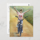 ファインアートはがき – 見て、手なし! ポストカード (正面/裏面)