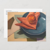 ファインアートはがきbyサラ・セドウィック,ピーチ ポストカード (正面/裏面)