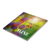 ファインアートぶどうワインラバーセラミックキッチンタイル タイル (側面)