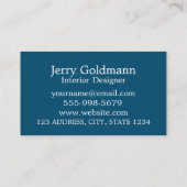 ファインアートアーティストインテリアデザイナーデコレーター 名刺 (裏面)