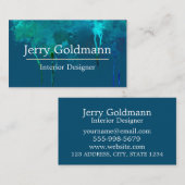 ファインアートアーティストインテリアデザイナーデコレーター 名刺 (正面/裏面)