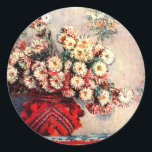 ファインアートアーティストClaude Monet Stickers ラウンドシール<br><div class="desc">ファインアート印象派の画家クロード・モネのスタンプがあなたのカードや招待状と一緒に行く。完全にカスタマイズ可能で実行可能!名前を追加蔵書票!</div>