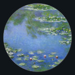 ファインアートアーティストClaude Monet Stickers ラウンドシール<br><div class="desc">ファインアート印象派の画家クロード・モネのスタンプがあなたのカードや招待状と一緒に行く。完全にカスタマイズ可能で実行可能！名前を追加蔵書票!</div>