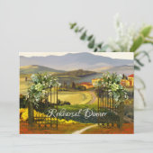 ファインアートイタリアンの結婚リハーサルディナー 招待状 (スタンド正面)