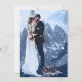 ファインアートウィンターワンダ結婚ーランドサンキューカード サンキューカード (裏面)