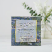 ファインアートウォーターリリーズ結婚式招待状 招待状 (スタンド正面)