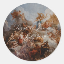 ファインアートエレガントヴィンテージ結婚式のシール