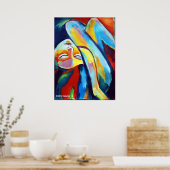 ファインアートカラフルプリント – メス付き姿 ポスター (キッチン)