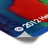 ファインアートカラフルプリント – メス付き姿 ポスター (角)