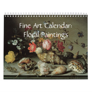 ファインアートカレンダーフローラ絵画 カレンダー