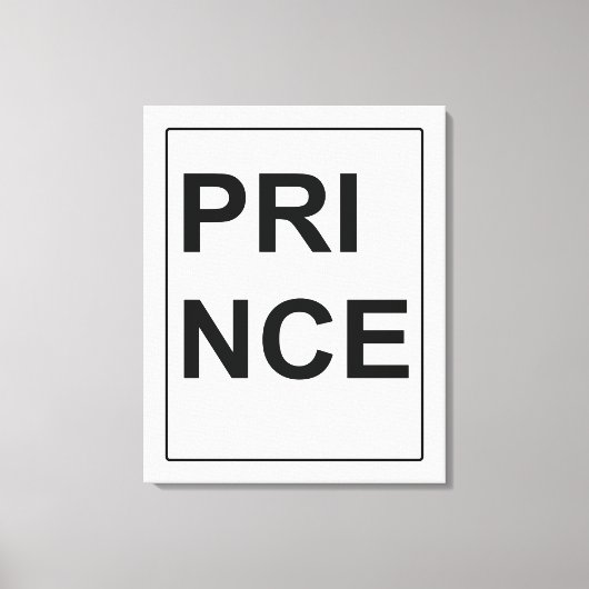 ファインアートキャンバス「プリンス」バイビリー・バーニー キャンバスプリント (正面)