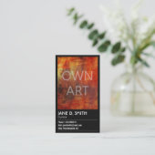 ファインアートキュレーター 名刺 (スタンド正面)