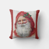 ファインアートクラシックサンタポートレートピロー クッション (正面)