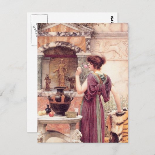 ファインアートクラシック女性 ポストカード (正面/裏面)