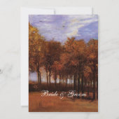 ファインアートクリスチャン秋の結婚式招待状 招待状 (裏面)