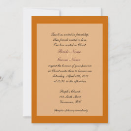 ファインアートクリスチャン秋の結婚式招待状 招待状