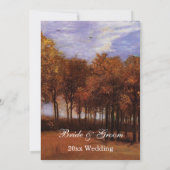 ファインアートクリスチャン秋の結婚式招待状 招待状 (裏面)