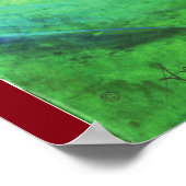 ファインアートクリスマスプレゼント魔法のクリスマスツリー ポスター (角)