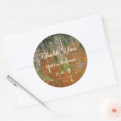 ファインアートグスタフクリムトフォレスト結婚自然感謝していズ ラウンドシール (封筒)