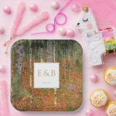 ファインアートグスタフクリムトフォレスト自然結婚ズ ペーパープレート (パーティー)