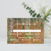 ファインアートグスタフクリムト森自然の食事オプション 出欠カード (スタンド正面)