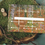 ファインアートグスタフクリムト森自然の食事オプション 出欠カード