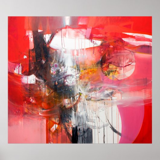 ファインアートコンテンポラリーの作業 – ペイント素晴らしアート，続き ポスター (正面)