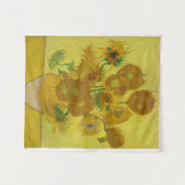 ファインアートサンフラワーズバイビンセントヴァンゴッホ タペストリー (正面(横))