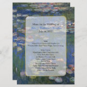 ファインアートスイリ結婚のテーブルメニュー メニュー (正面/裏面)