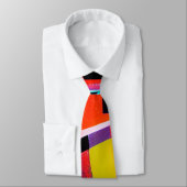 ファインアートスタイリッシュはっきりした抽象芸術モダンアート ネクタイ (タイ)