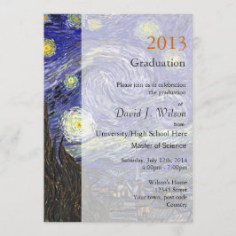 ファインアートスターリーナイト卒業パーティー 招待状